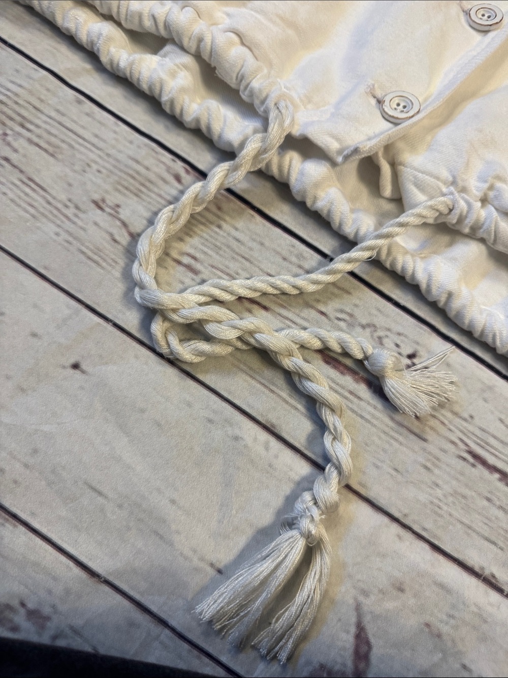 J.Jill Linen Blend Jacket with Drawstring Detail
Size Large Petite **read descrp - Picture 13 of 13